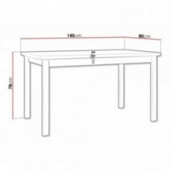 Alba 2M Laminat asztal